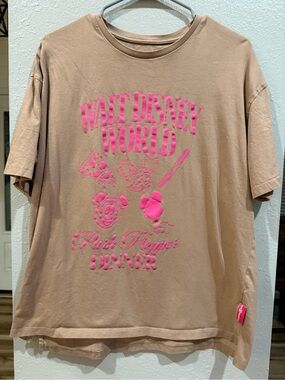 Disney Tan Tee with Hot Pink Walt Disney World Graphic